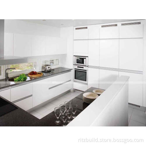 Affordable Modern Apartment High Gloss Kitchen Cabinets